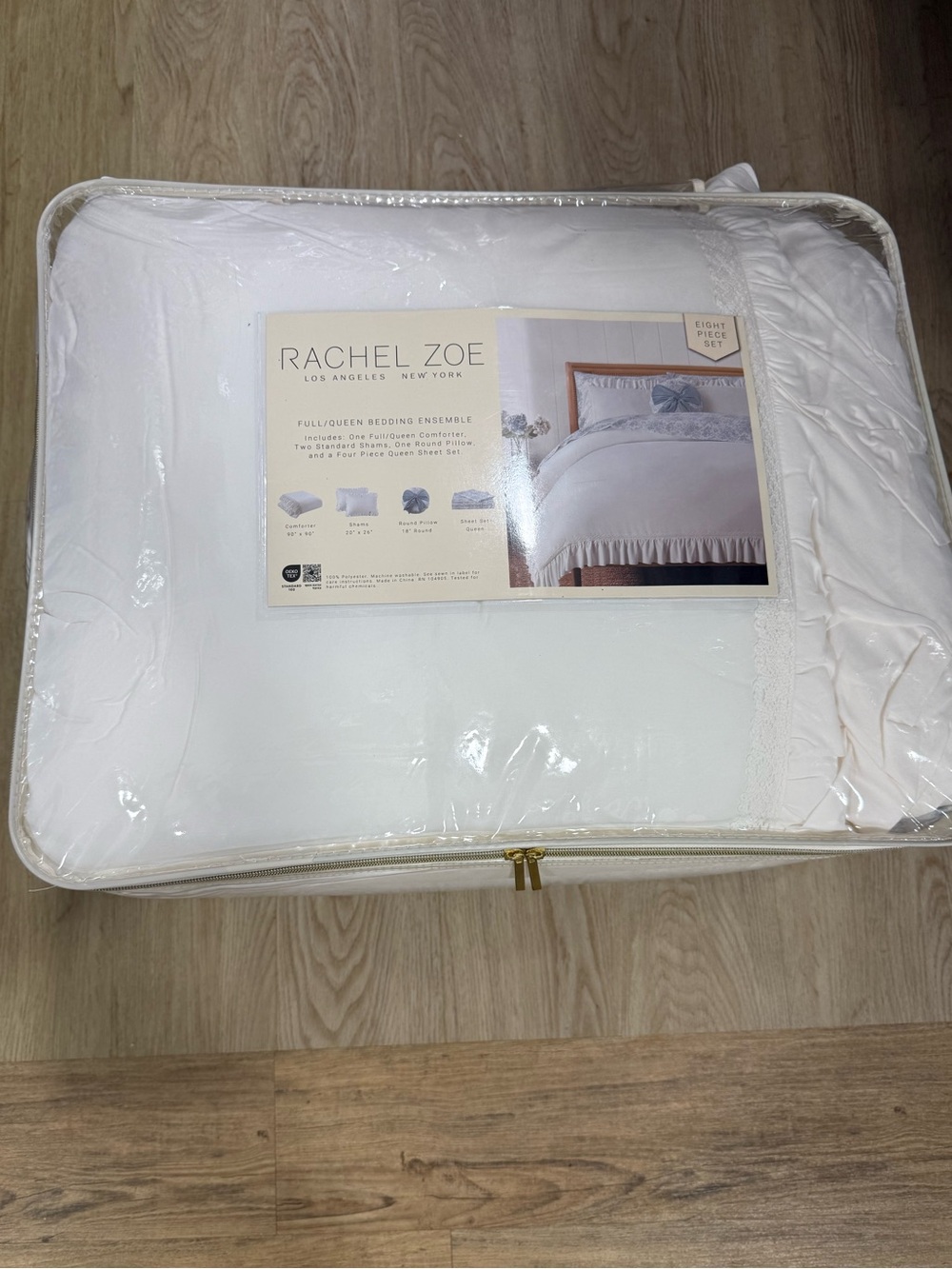Rachel Zoe Blue and White Comforter Set